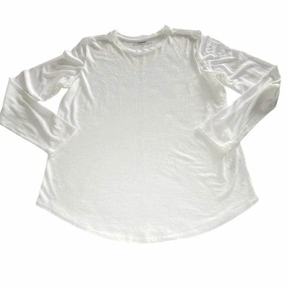 Vince White Little Boy Long Sleeve Crew Neck Top Size L – Pima Cotton Modal - Picture 4 of 9